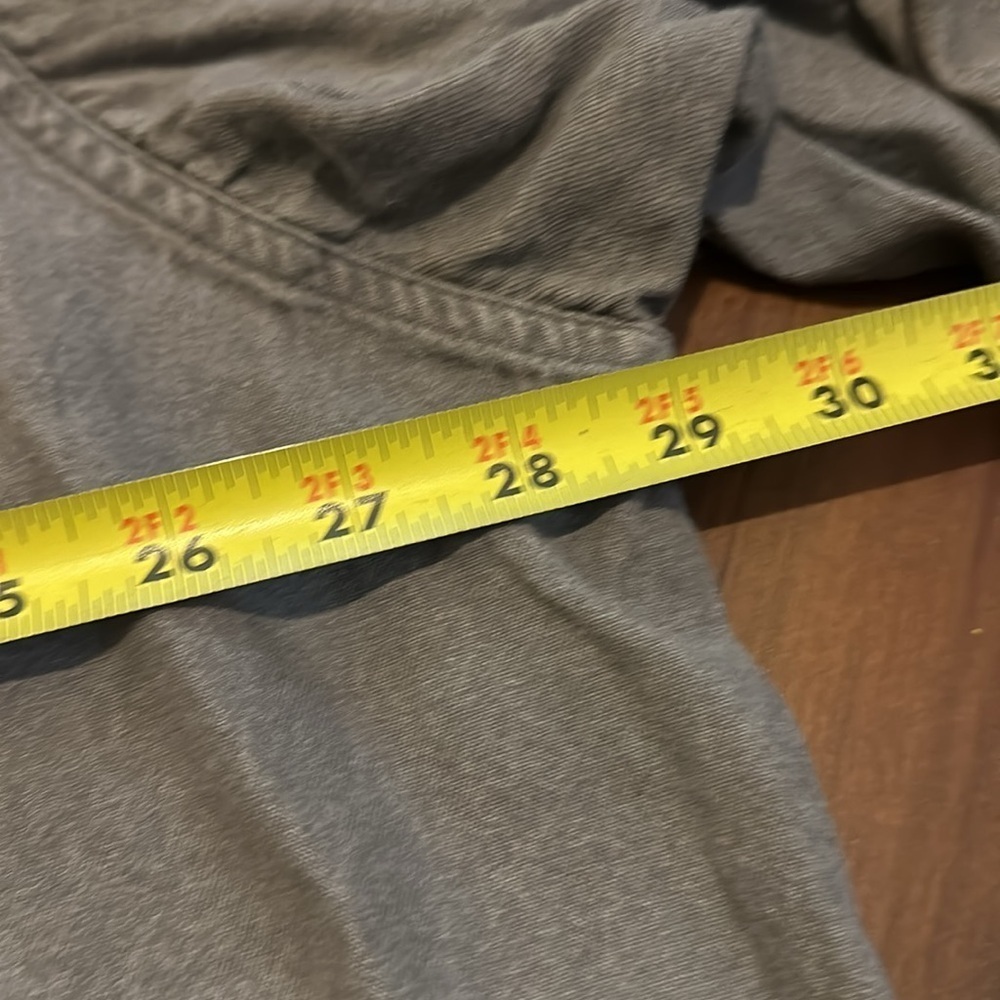 Vintage Wrangler Premium Quality Gray Denim Button Down 100% Cotton- 3XL - Picture 6 of 9